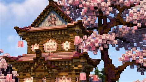 Cherry house - Cherry wood house As soon as the pink cherry wood variant was announced as part of Minecraft 1.20, it was obvious that the best Minecraft builders would create some stunning houses with cherry logs.
